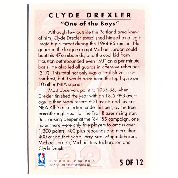 Portland Trailblazers (Clyde Drexler) - BKBL [25_CD2] - Picture 3 of 3